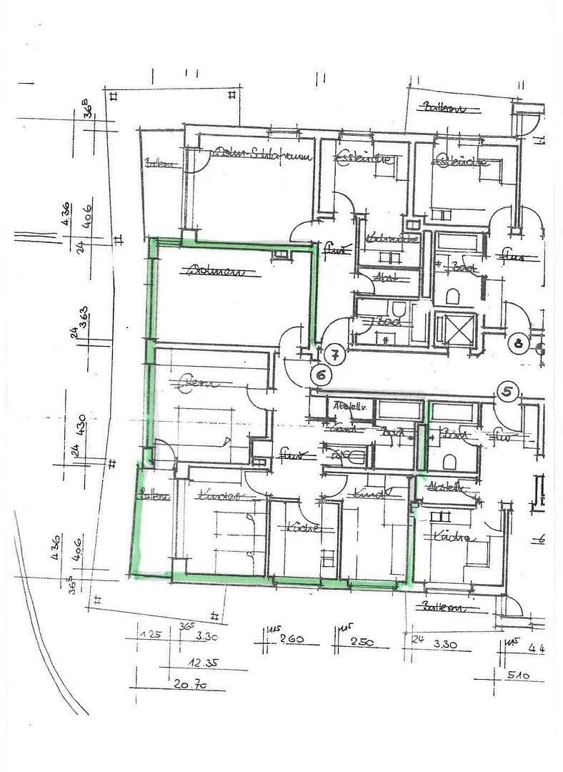 Prenájom bytu 4-izbový 91 m², Bismarckstraße 31, Gunzenhausen, Bavorsko Prenájom bytu 4-izbový 91 m², Bismarckstraße 31, Gunzenhausen, Bavorsko