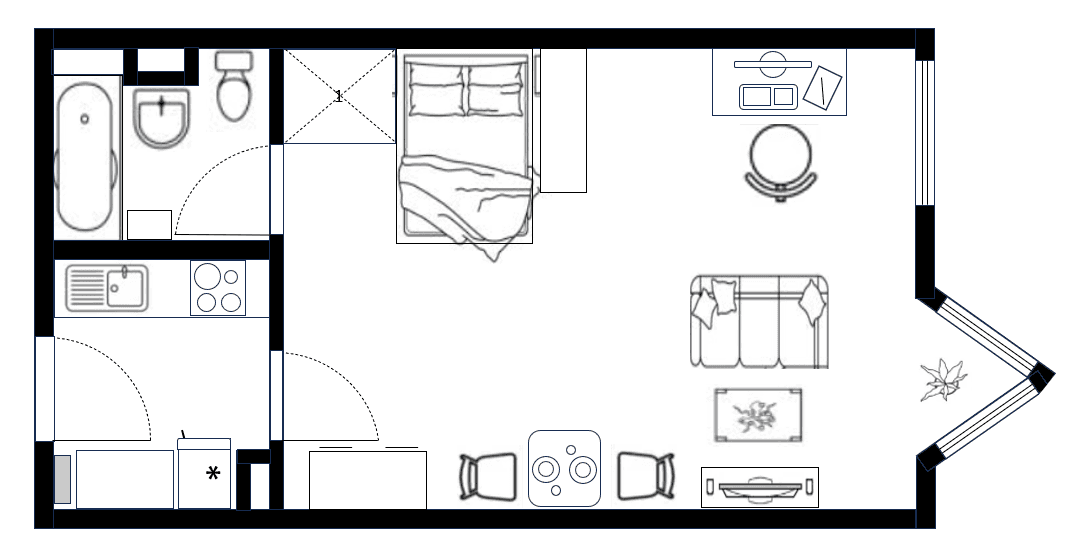 Prenájom bytu 1-izbový 42 m², Koldestraße 8, Erlangen, Bavorsko Prenájom bytu 1-izbový 42 m², Koldestraße 8, Erlangen, Bavorsko