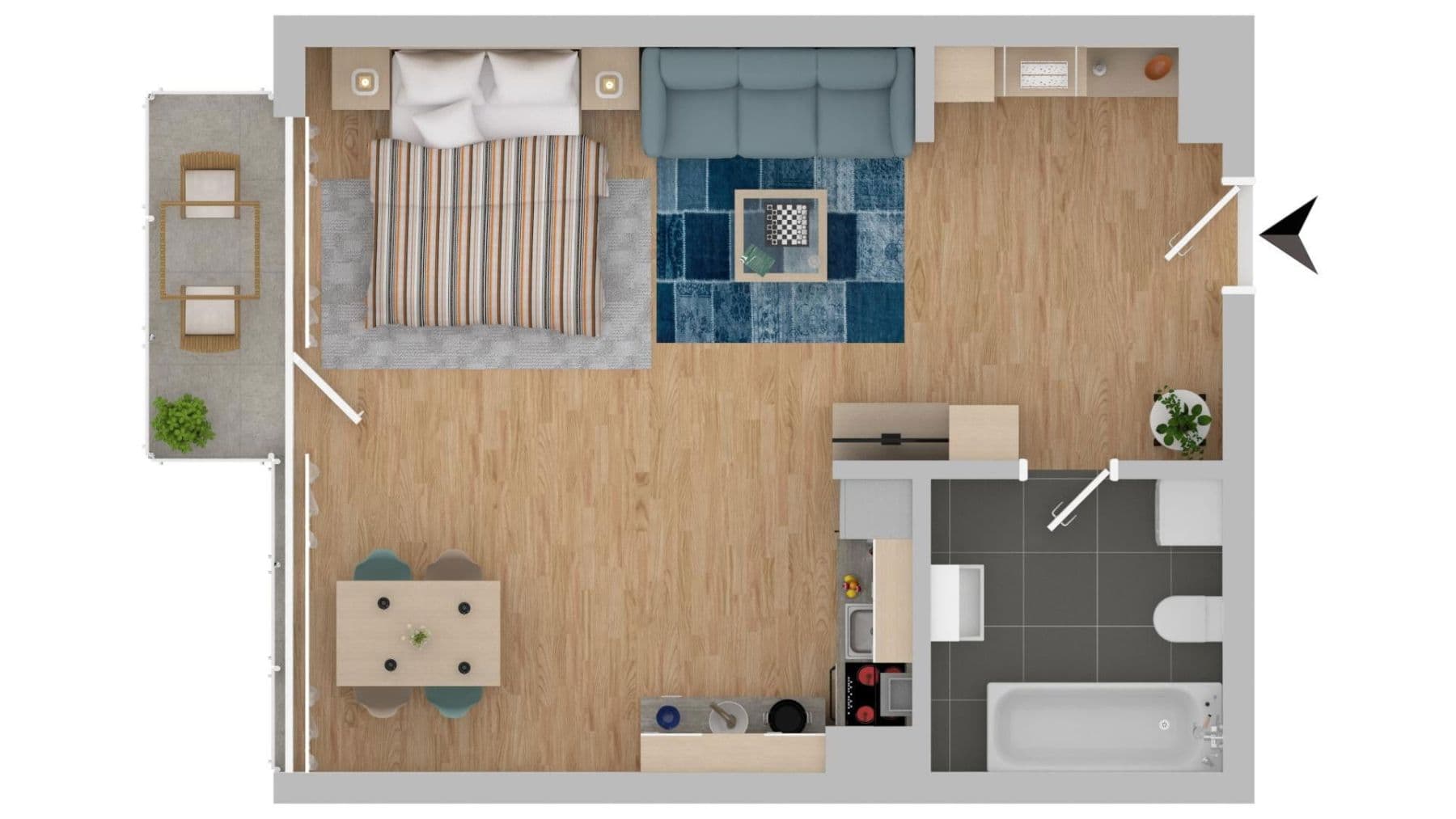 Prenájom bytu 1-izbový 45 m², Böckingstraße 57, Köln, Severné Porýnie - Westfálsko Prenájom bytu 1-izbový 45 m², Böckingstraße 57, Köln, Severné Porýnie - Westfálsko