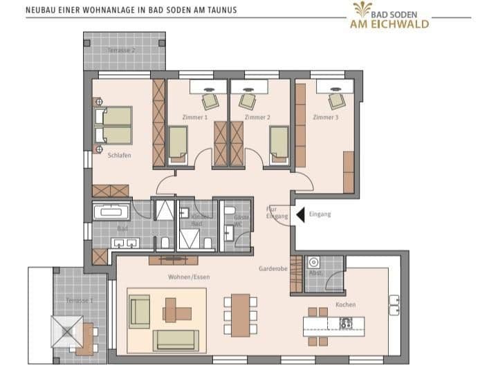 Prenájom bytu 5-izbový 173 m², Kronberger Strasse, Bad Soden am Taunus, Hesensko Prenájom bytu 5-izbový 173 m², Kronberger Strasse, Bad Soden am Taunus, Hesensko