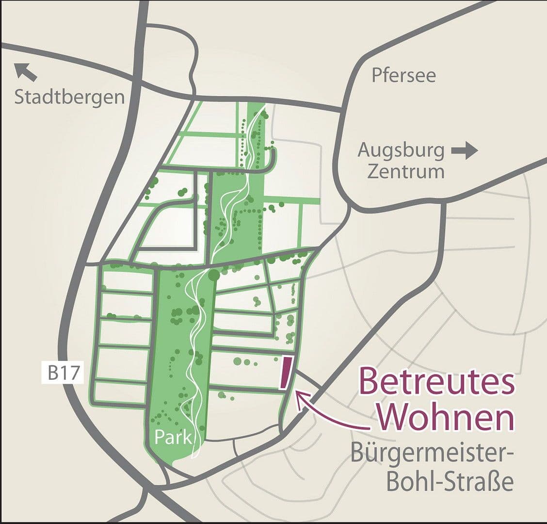 Prenájom bytu 2-izbový 57 m², Bgm.-Bohl-Str. 54, Augsburg, Bavorsko Prenájom bytu 2-izbový 57 m², Bgm.-Bohl-Str. 54, Augsburg, Bavorsko