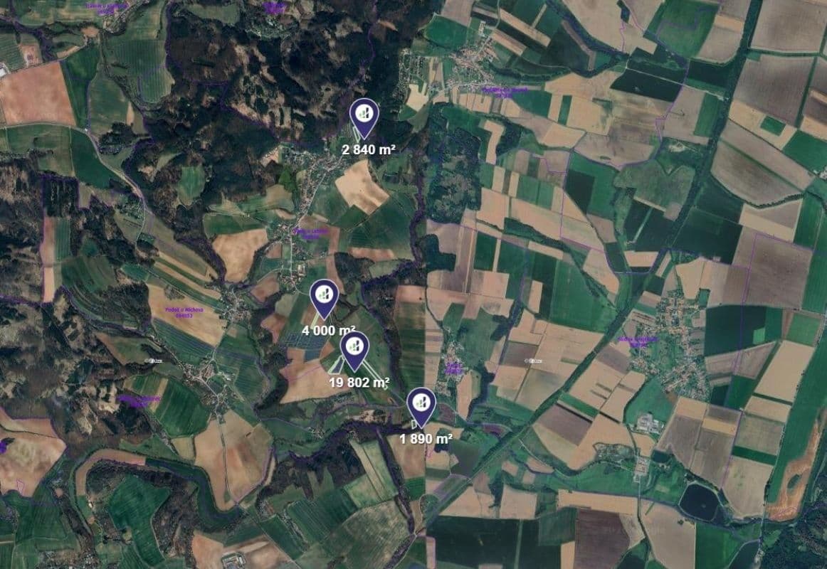 Predaj pozemku 28.532 m², Vísky, Jihomoravský kraj Predaj pozemku 28.532 m², Vísky, Jihomoravský kraj