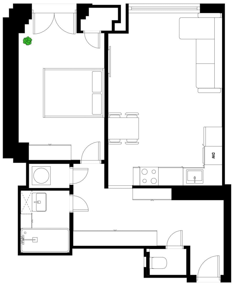 Predaj bytu 2-izbový 53 m², Budějovická, Praha, Praha Predaj bytu 2-izbový 53 m², Budějovická, Praha, Praha