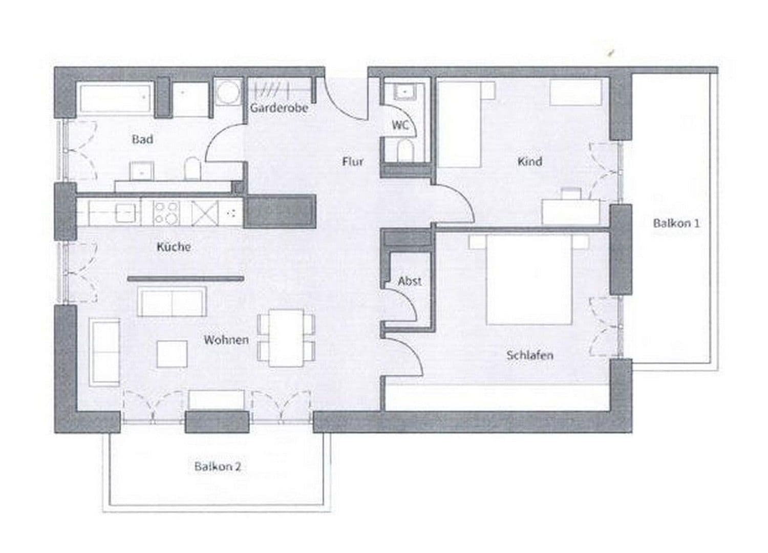 Prenájom bytu 2-izbový 41 m², Oberhausen, Severné Porýnie - Westfálsko Prenájom bytu 2-izbový 41 m², Oberhausen, Severné Porýnie - Westfálsko