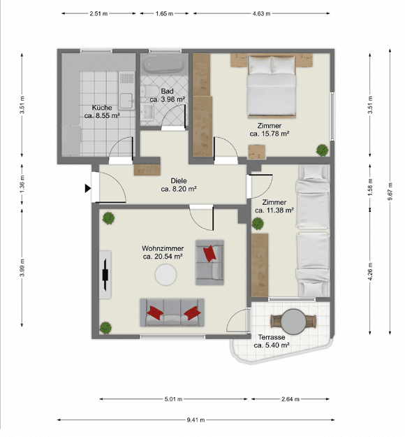 Predaj bytu 3-izbový 71 m², In den Kiefern 4, Schwanewede, Dolné Sasko Predaj bytu 3-izbový 71 m², In den Kiefern 4, Schwanewede, Dolné Sasko