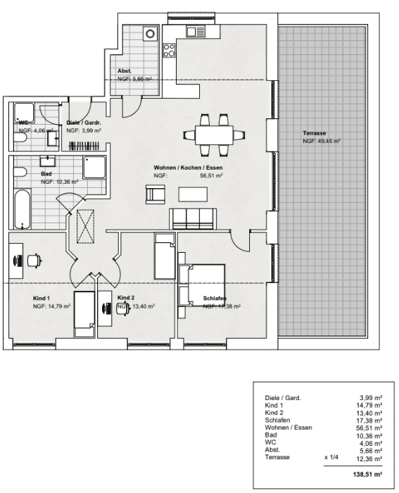 Predaj bytu 4-izbový 138 m², Am Brüggeberge 14, Wolfenbüttel, Dolné Sasko Predaj bytu 4-izbový 138 m², Am Brüggeberge 14, Wolfenbüttel, Dolné Sasko