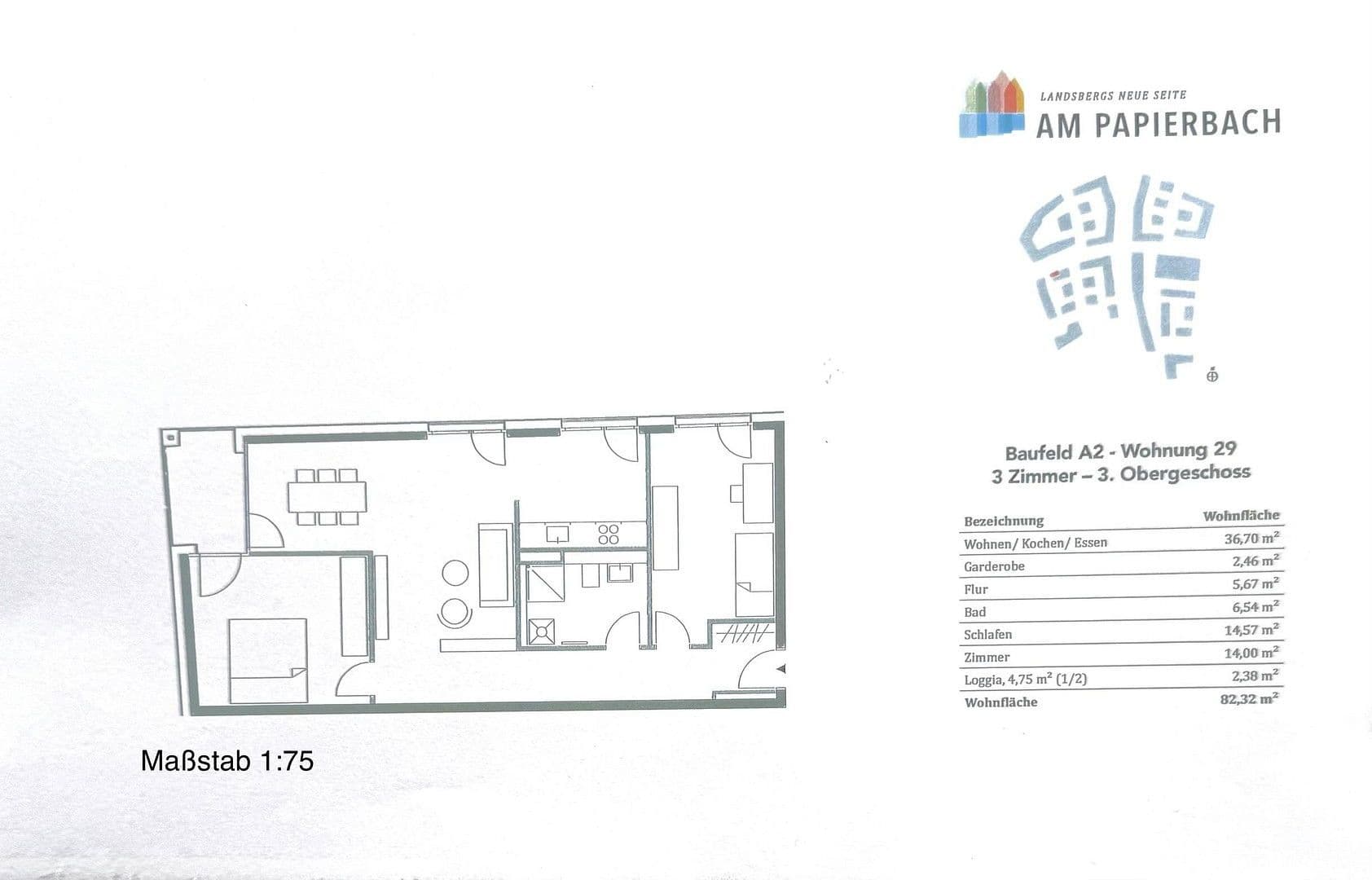 Prenájom bytu 3-izbový 83 m², OB-Hamberger-Platz, Landsberg am Lech, Bavorsko Prenájom bytu 3-izbový 83 m², OB-Hamberger-Platz, Landsberg am Lech, Bavorsko