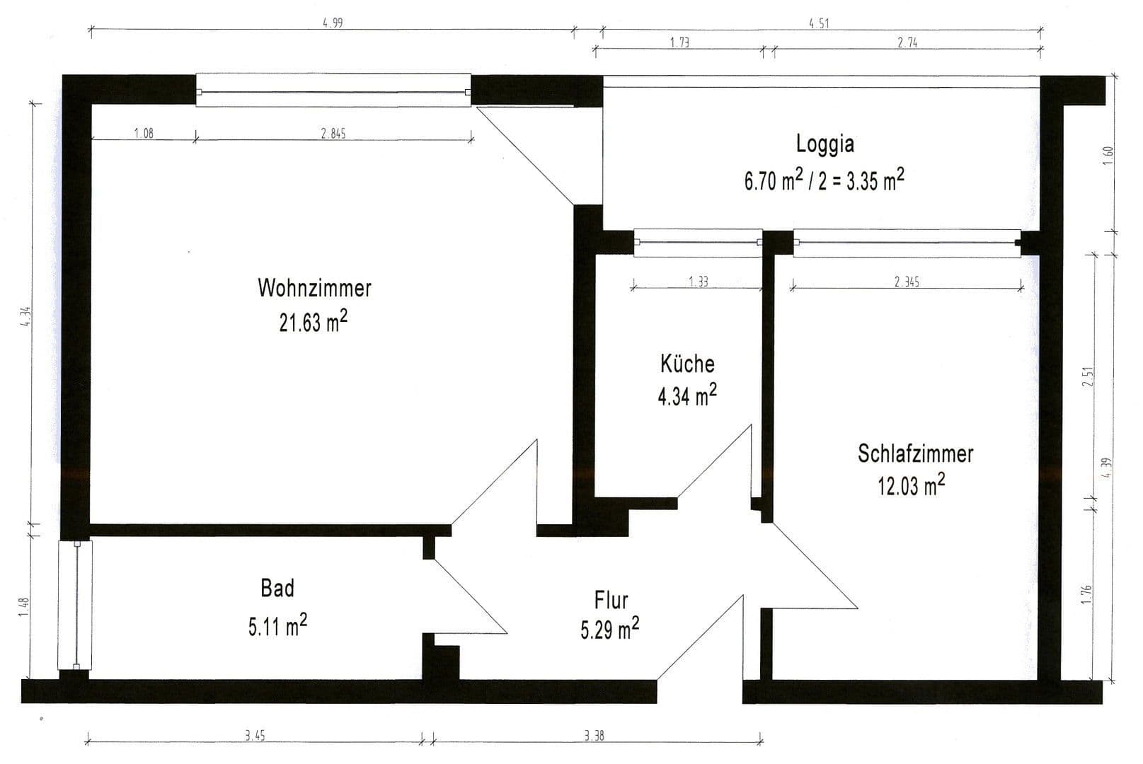 Predaj bytu 2-izbový 52 m², Hannover, Dolné Sasko Predaj bytu 2-izbový 52 m², Hannover, Dolné Sasko