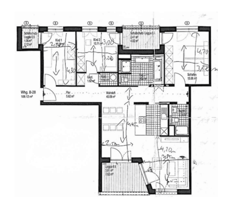 Prenájom bytu 4-izbový 108 m², Zimmererstr. 16, Augsburg, Bavorsko Prenájom bytu 4-izbový 108 m², Zimmererstr. 16, Augsburg, Bavorsko
