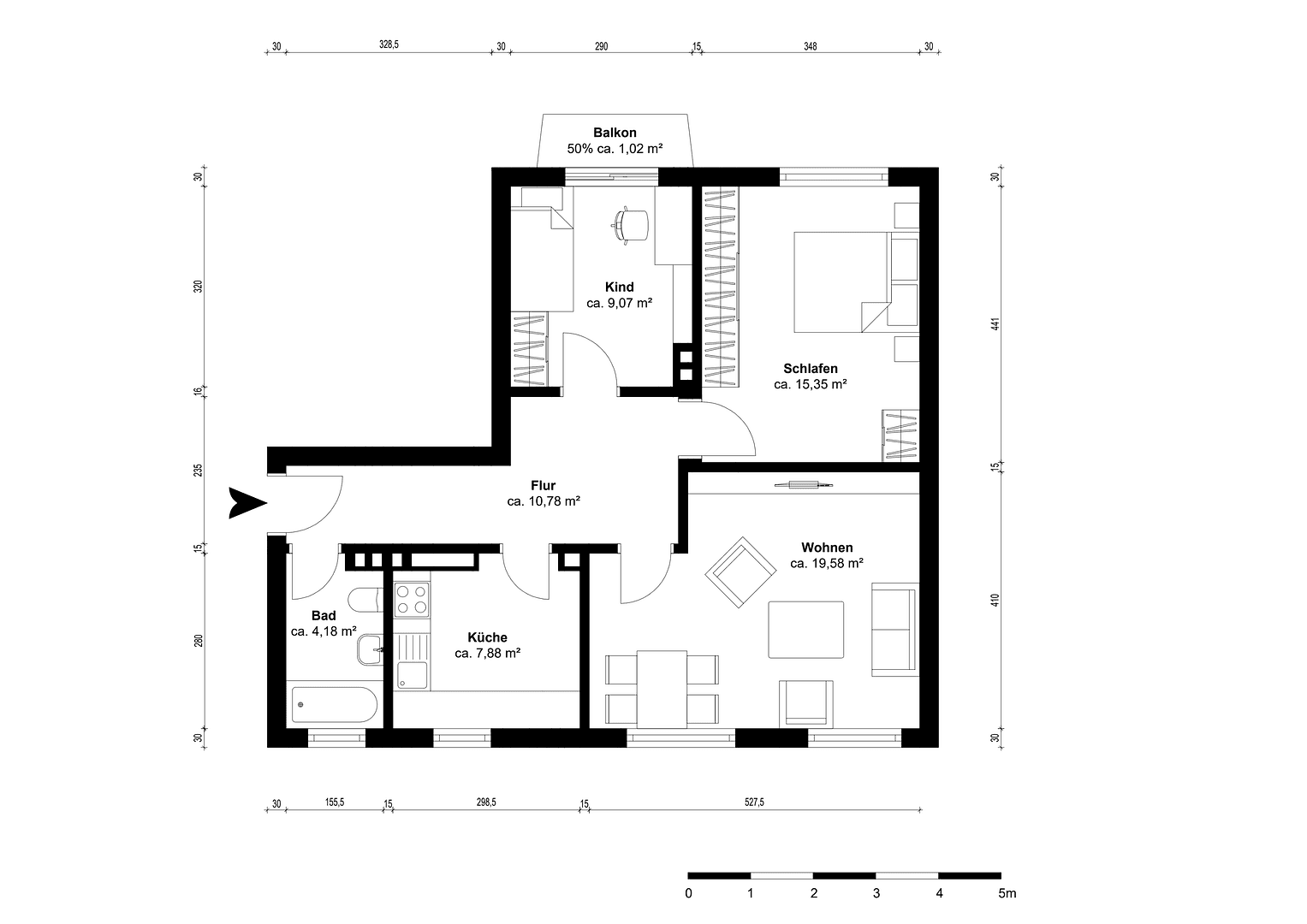 Predaj bytu 3-izbový 67 m², Freiligrathstraße 15, Mainz, Porýnie-Falcko Predaj bytu 3-izbový 67 m², Freiligrathstraße 15, Mainz, Porýnie-Falcko