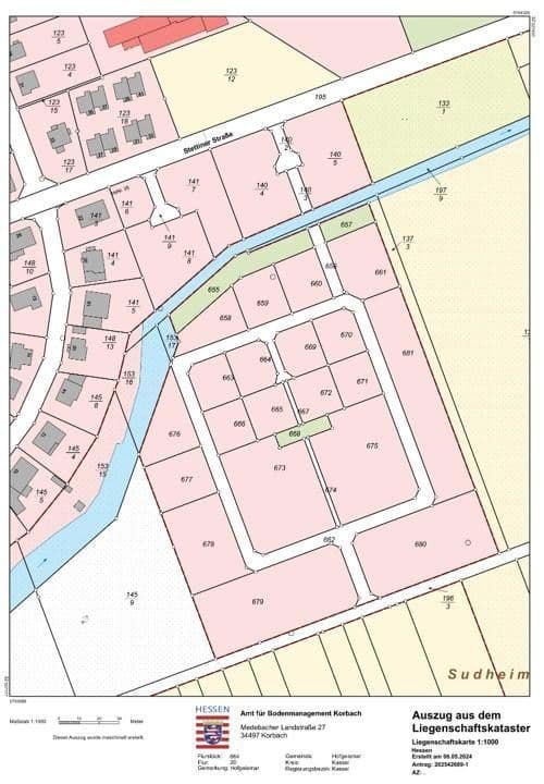 Predaj pozemku 496 m², Offenbergblick 16, Hofgeismar, Hesensko Predaj pozemku 496 m², Offenbergblick 16, Hofgeismar, Hesensko