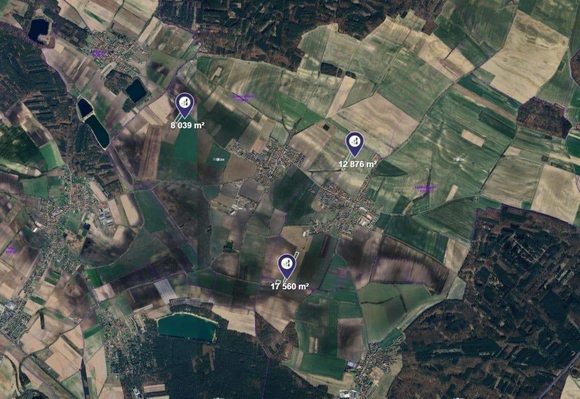 Predaj pozemku 19.238 m², Kostelní Hlavno, Středočeský kraj Predaj pozemku 19.238 m², Kostelní Hlavno, Středočeský kraj