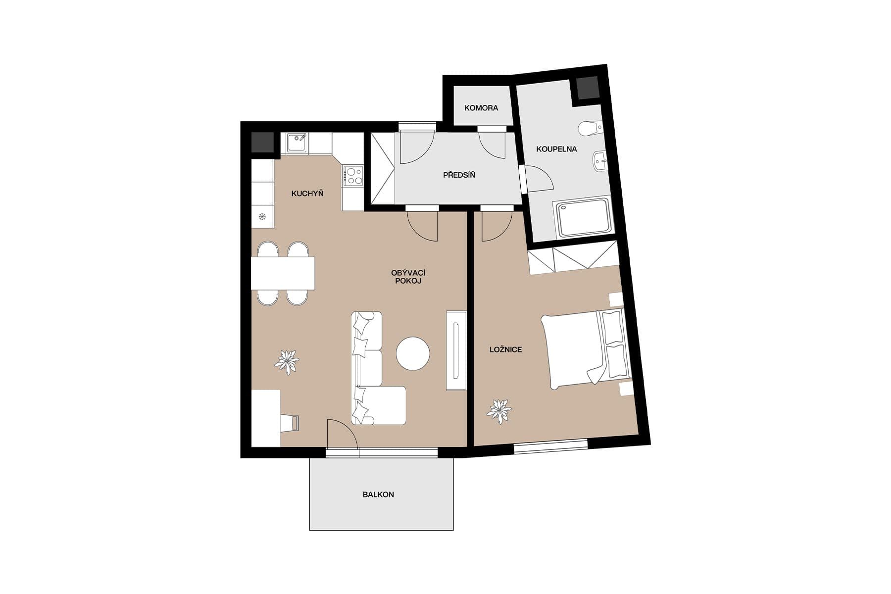 Predaj bytu 2-izbový 62 m², Nepilova, Beroun, Středočeský kraj Predaj bytu 2-izbový 62 m², Nepilova, Beroun, Středočeský kraj