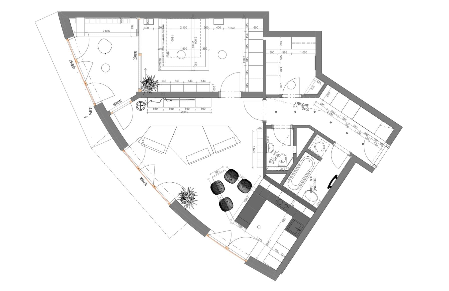 Prenájom bytu 2-izbový 76 m², Vojenova, Praha, Praha Prenájom bytu 2-izbový 76 m², Vojenova, Praha, Praha