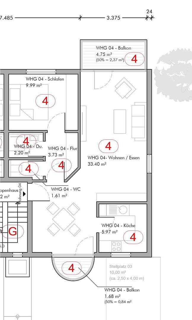 Prenájom bytu 2-izbový 60 m², Ulm-Gögglingen, Bádensko-Wurttembersko Prenájom bytu 2-izbový 60 m², Ulm-Gögglingen, Bádensko-Wurttembersko