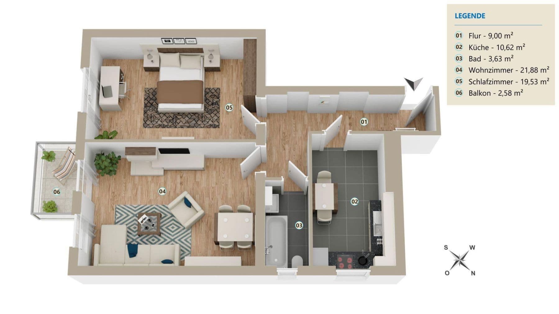 Predaj bytu 2-izbový 66 m², Unter den Eichen 54, Berlin, Berlín Predaj bytu 2-izbový 66 m², Unter den Eichen 54, Berlin, Berlín