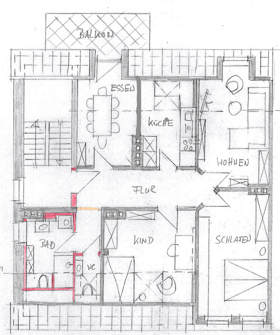 Prenájom bytu 4-izbový 99 m², Jahnstr. 7, Osnabrück, Dolné Sasko Prenájom bytu 4-izbový 99 m², Jahnstr. 7, Osnabrück, Dolné Sasko