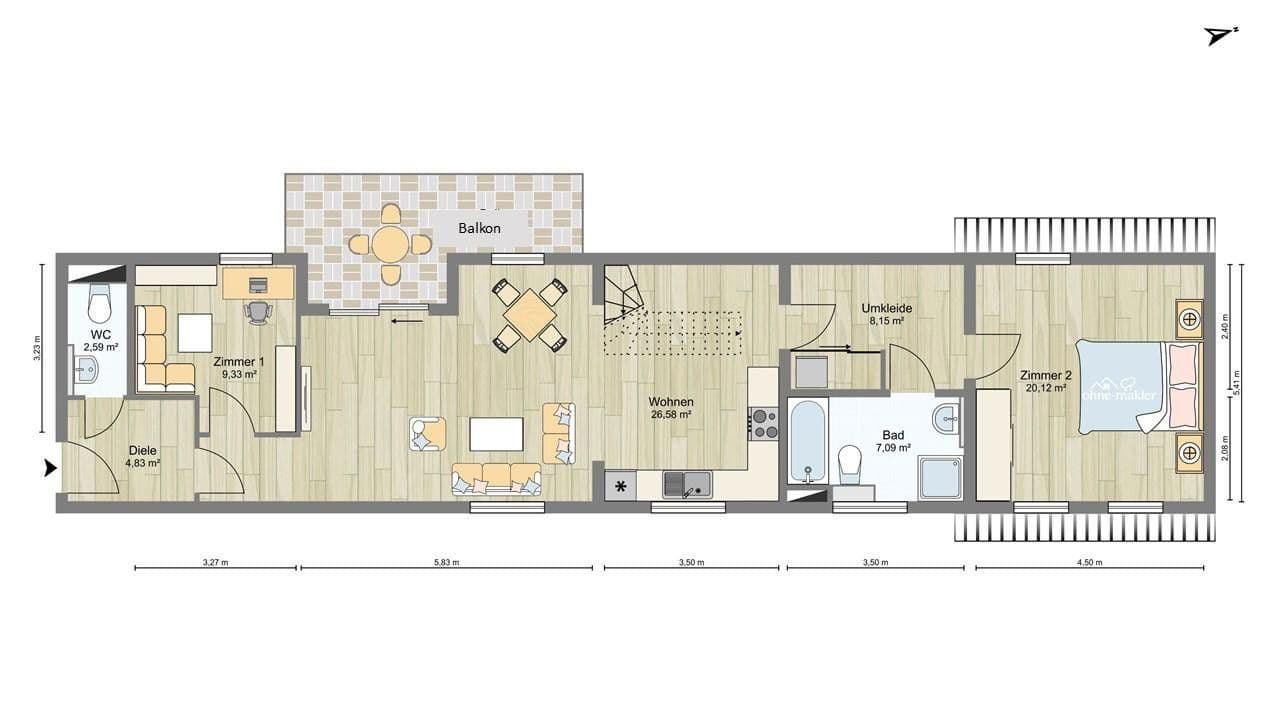 Prenájom bytu 5-izbový 140 m², Greifswald, Meklenbursko-Predpomoransko Prenájom bytu 5-izbový 140 m², Greifswald, Meklenbursko-Predpomoransko