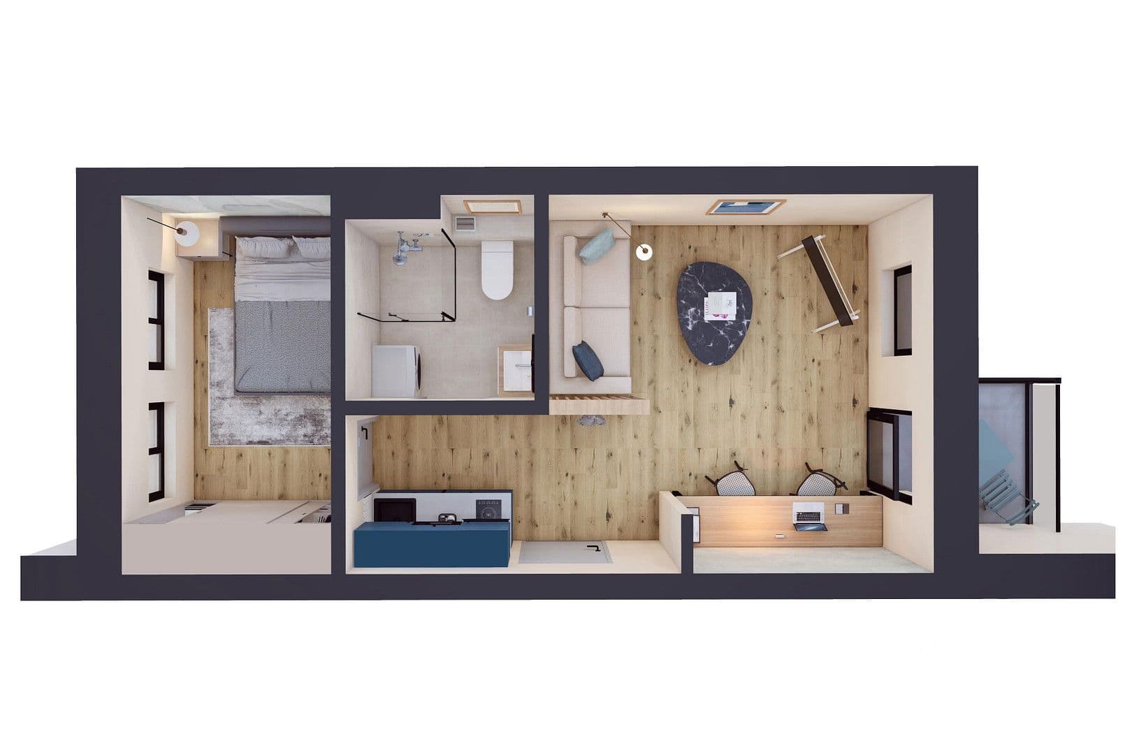 Prenájom bytu 2-izbový 30 m², Greifswald, Meklenbursko-Predpomoransko Prenájom bytu 2-izbový 30 m², Greifswald, Meklenbursko-Predpomoransko