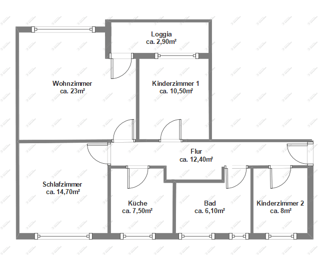 Predaj bytu 4-izbový 84 m², Königsbrunn, Bavorsko Predaj bytu 4-izbový 84 m², Königsbrunn, Bavorsko