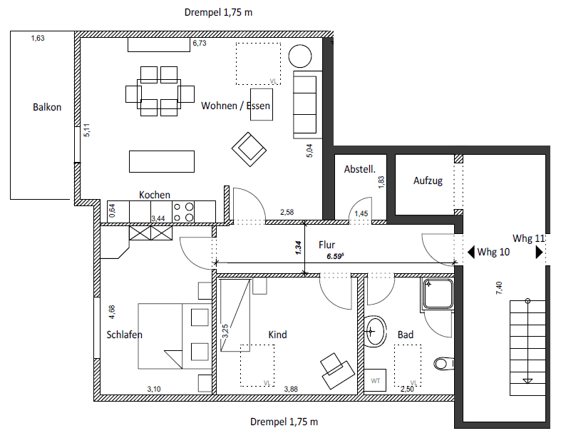 Predaj bytu 3-izbový 82 m², Tornesch, Šlezvicko-Holštajnsko Predaj bytu 3-izbový 82 m², Tornesch, Šlezvicko-Holštajnsko