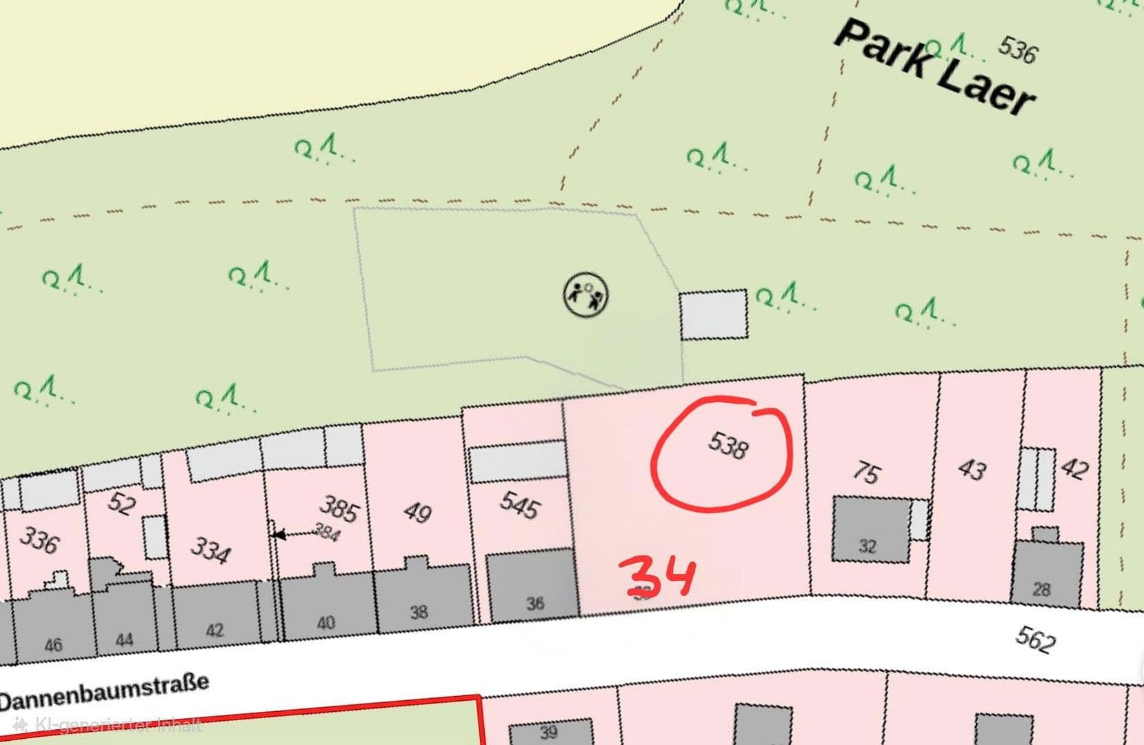 Predaj pozemku 1.384 m², Dannenbaumstr. 34, Bochum, Severné Porýnie - Westfálsko Predaj pozemku 1.384 m², Dannenbaumstr. 34, Bochum, Severné Porýnie - Westfálsko