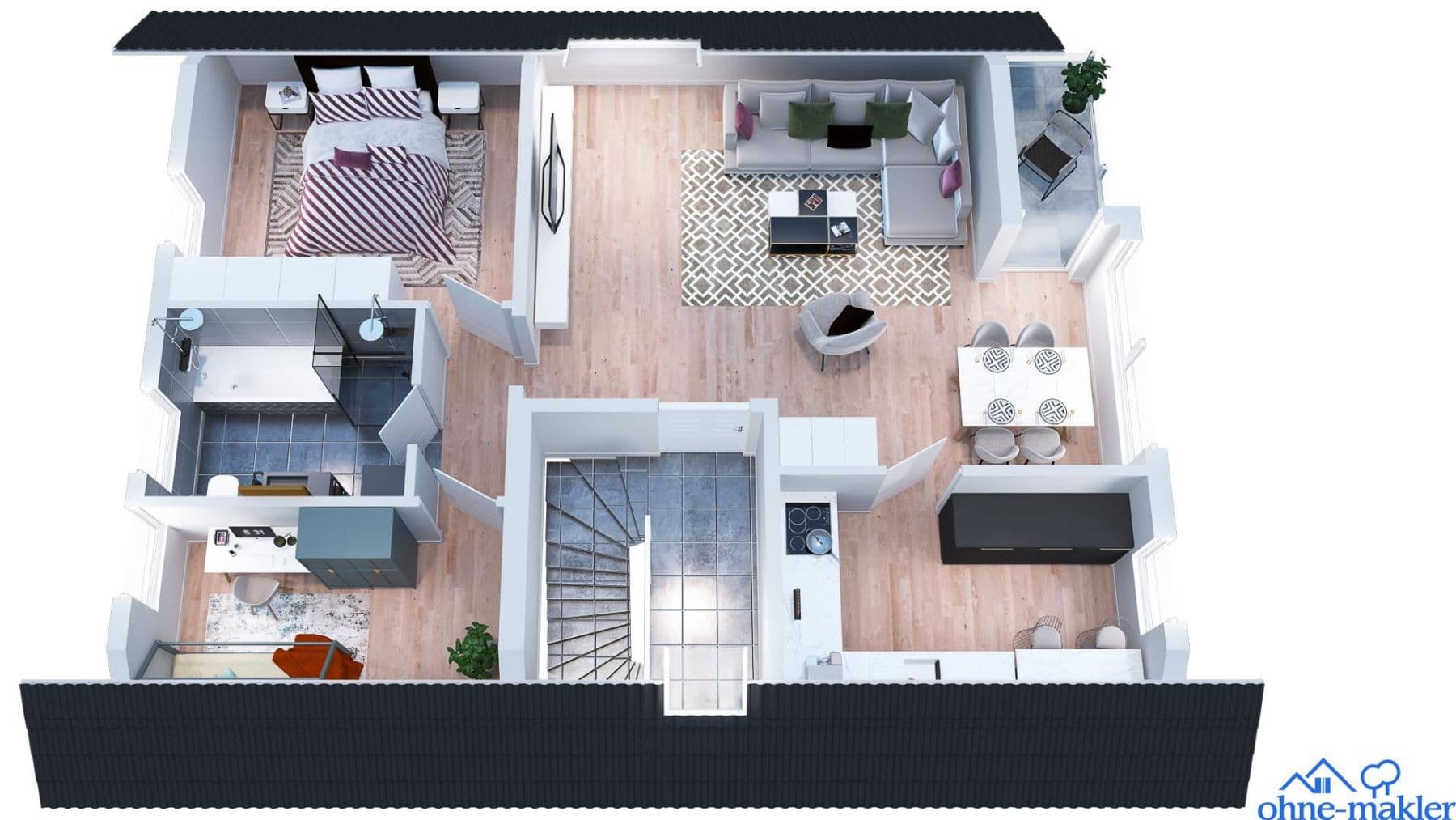 Prenájom bytu 3-izbový 75 m², Fußgönheim, Porýnie-Falcko Prenájom bytu 3-izbový 75 m², Fußgönheim, Porýnie-Falcko