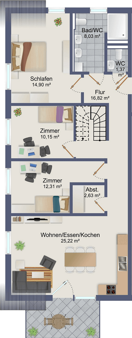 Predaj bytu 6-izbový 133 m², Gäustraße 24, Rottenburg am Neckar, Bádensko-Wurttembersko Predaj bytu 6-izbový 133 m², Gäustraße 24, Rottenburg am Neckar, Bádensko-Wurttembersko