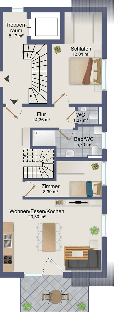 Predaj bytu 5-izbový 104 m², Gäustraße 24, Rottenburg am Neckar, Bádensko-Wurttembersko Predaj bytu 5-izbový 104 m², Gäustraße 24, Rottenburg am Neckar, Bádensko-Wurttembersko