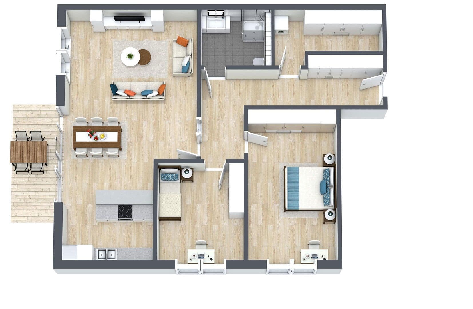 Prenájom bytu 3-izbový 112 m², Paracelsusstraße 1B, Gummersbach, Severné Porýnie - Westfálsko Prenájom bytu 3-izbový 112 m², Paracelsusstraße 1B, Gummersbach, Severné Porýnie - Westfálsko