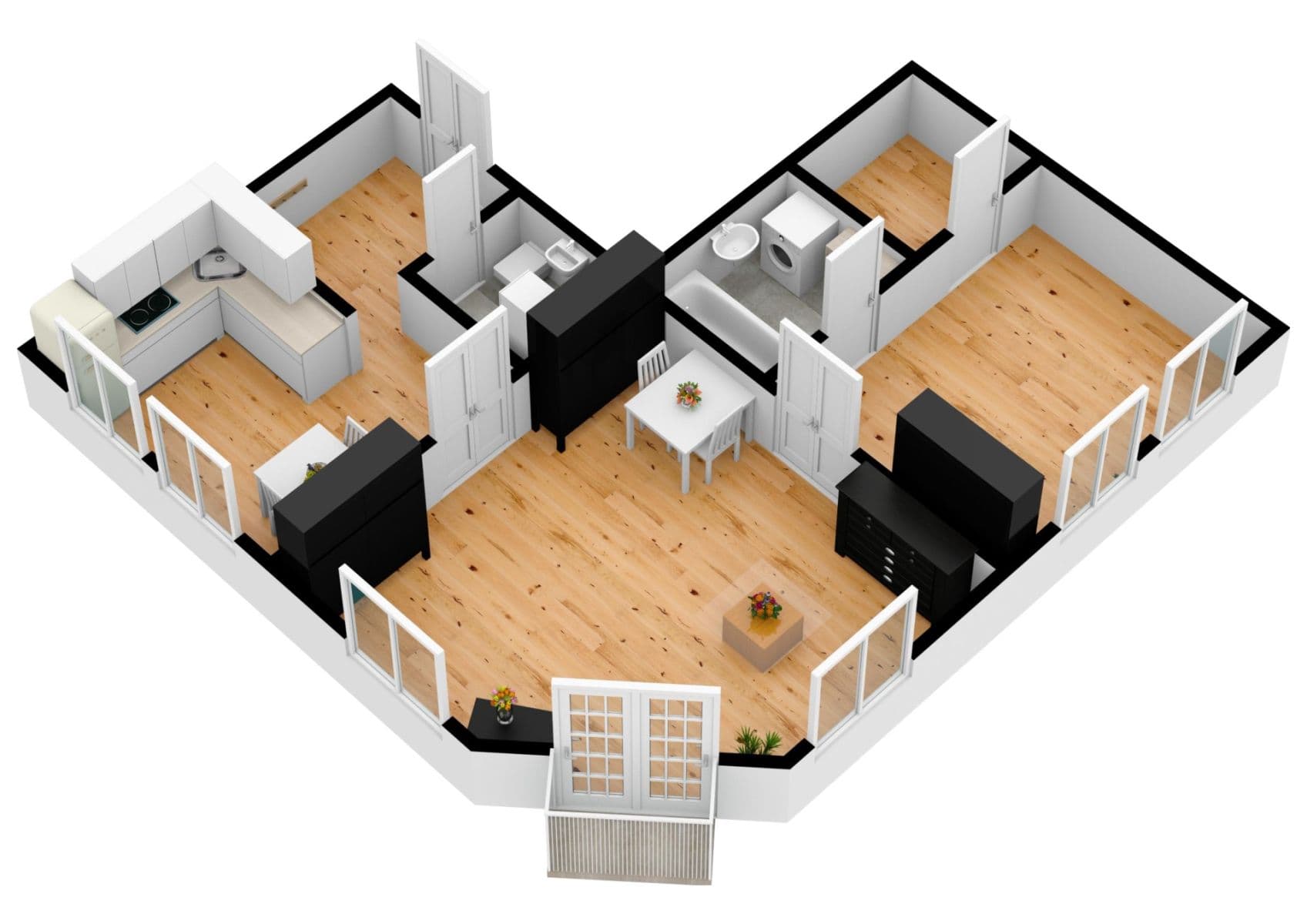 Prenájom bytu 2-izbový 67 m², Roháčova, Praha, Praha Prenájom bytu 2-izbový 67 m², Roháčova, Praha, Praha