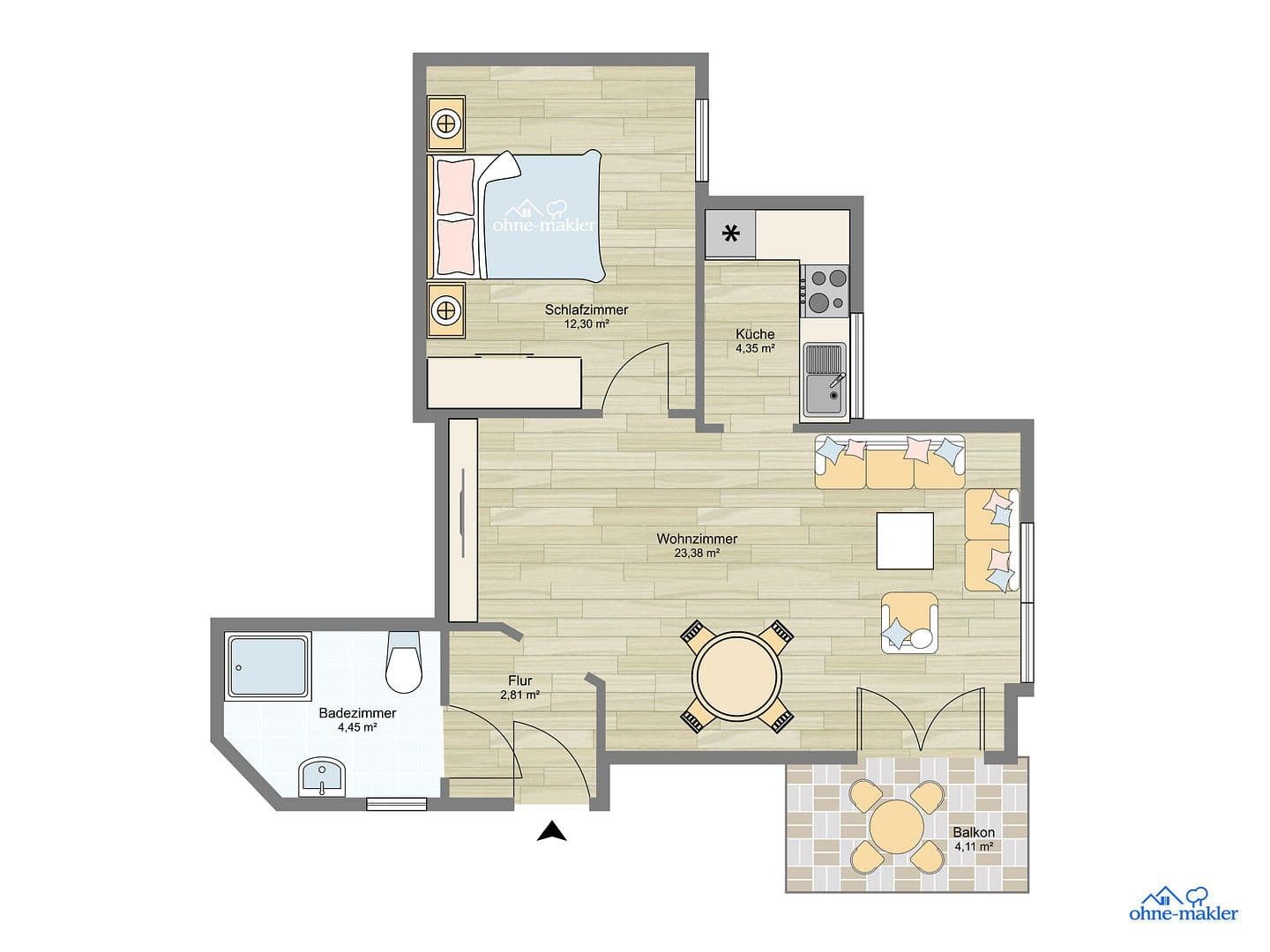 Prenájom bytu 2-izbový 51 m², Alte Bahnhofstr. 22, Neustadt an der Aisch, Bavorsko Prenájom bytu 2-izbový 51 m², Alte Bahnhofstr. 22, Neustadt an der Aisch, Bavorsko