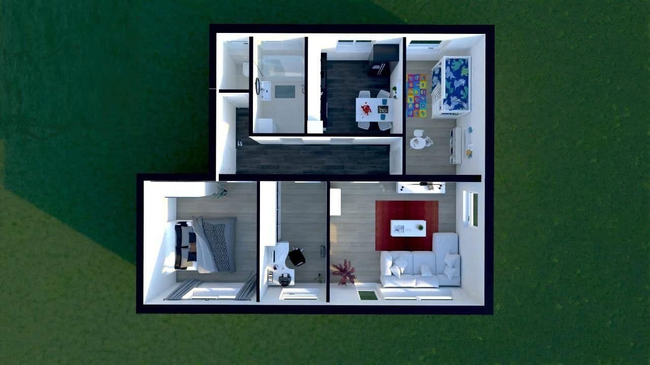 Prenájom bytu 4-izbový 80 m², Bahnhofstraße 42, Elchingen, Bavorsko Prenájom bytu 4-izbový 80 m², Bahnhofstraße 42, Elchingen, Bavorsko