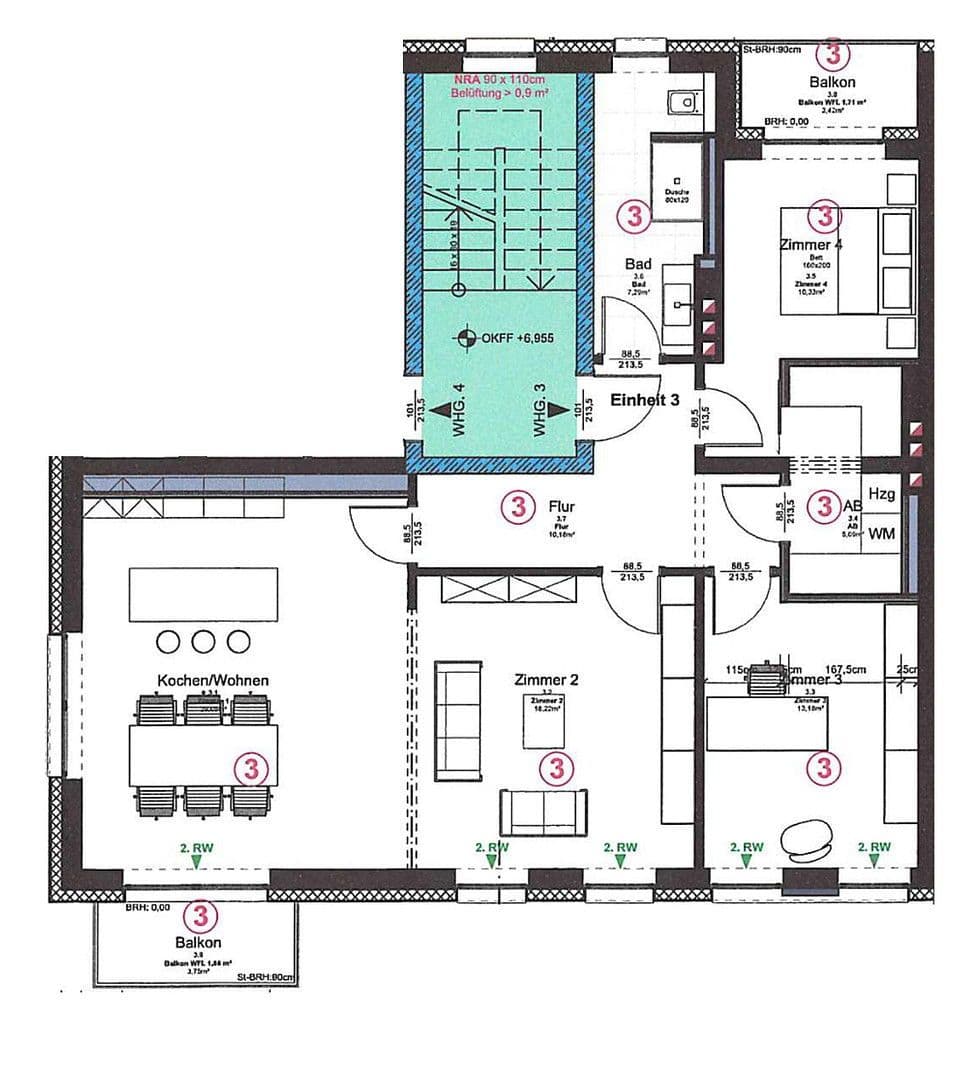 Prenájom bytu 3-izbový 100 m², Am Jungfernplan 11, Hannover, Dolné Sasko Prenájom bytu 3-izbový 100 m², Am Jungfernplan 11, Hannover, Dolné Sasko
