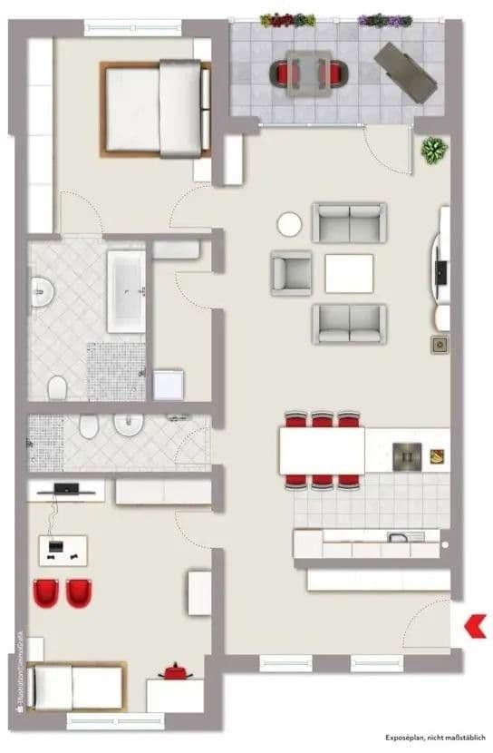 Predaj bytu 3-izbový 107 m², Kreuzstr. 4, Erkrath, Severné Porýnie - Westfálsko Predaj bytu 3-izbový 107 m², Kreuzstr. 4, Erkrath, Severné Porýnie - Westfálsko