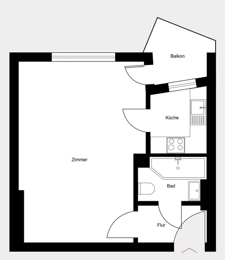 Predaj bytu 1-izbový 32 m², Holsteinische str 60, Berlin, Berlín Predaj bytu 1-izbový 32 m², Holsteinische str 60, Berlin, Berlín