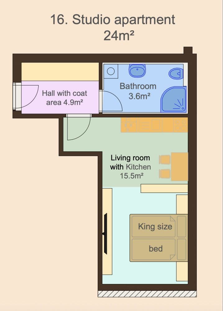 Prenájom bytu 24 m², Zbraslavská, Praha, Praha Prenájom bytu 24 m², Zbraslavská, Praha, Praha