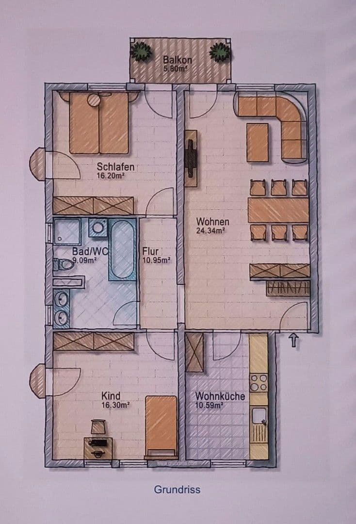 Predaj bytu 3-izbový 90 m², Rheinstetten, Bádensko-Wurttembersko Predaj bytu 3-izbový 90 m², Rheinstetten, Bádensko-Wurttembersko