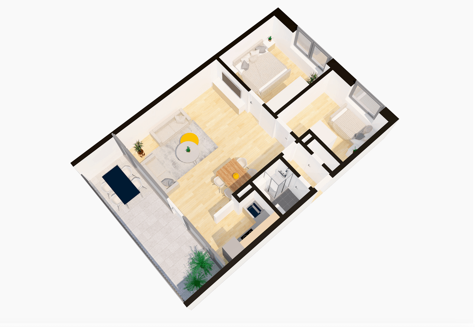 Prenájom bytu 3-izbový 65 m², Münster, Severné Porýnie - Westfálsko Prenájom bytu 3-izbový 65 m², Münster, Severné Porýnie - Westfálsko