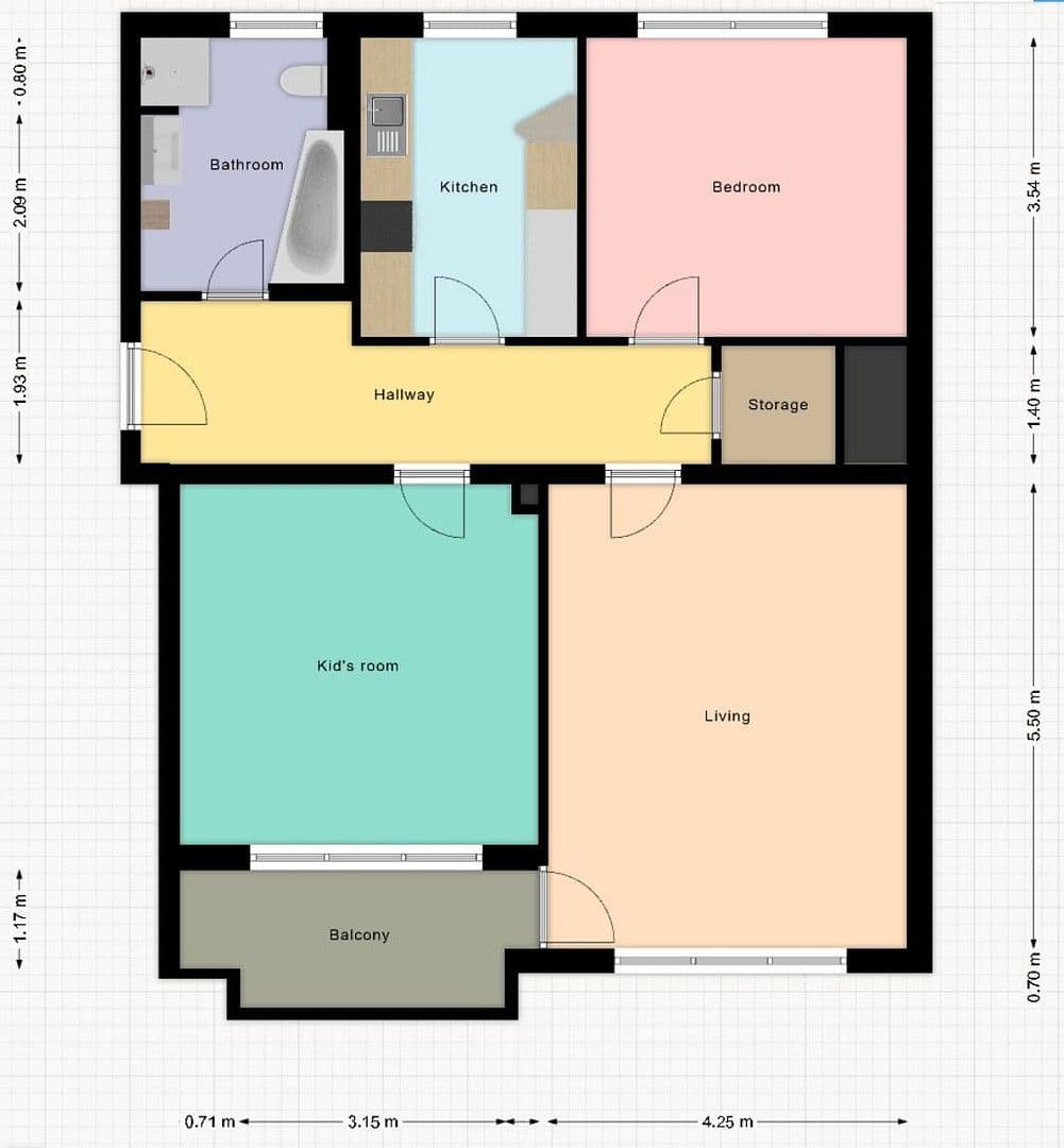 Prenájom bytu 3-izbový 82 m², Ansbach, Bavorsko Prenájom bytu 3-izbový 82 m², Ansbach, Bavorsko