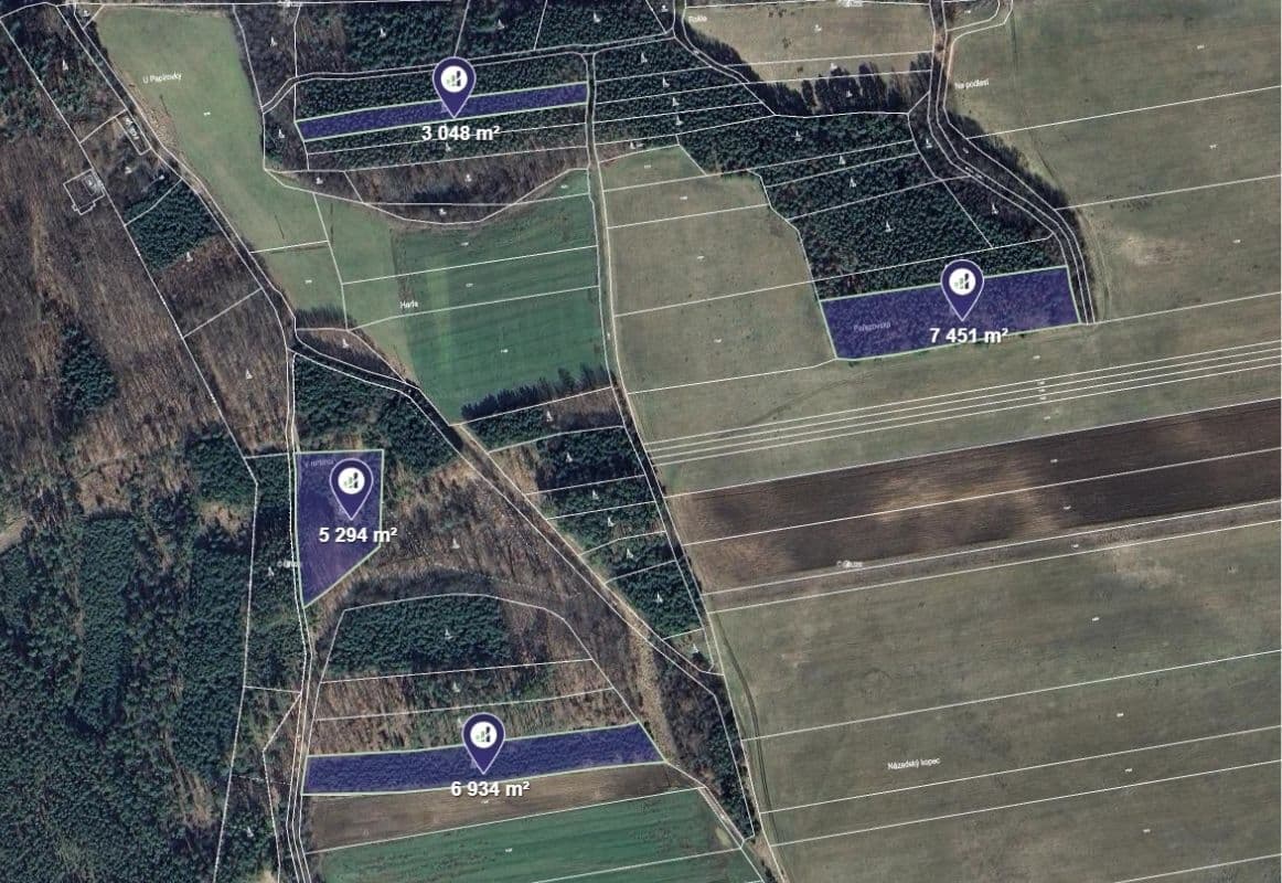 Predaj pozemku 85.678 m², Oseček, Středočeský kraj Predaj pozemku 85.678 m², Oseček, Středočeský kraj