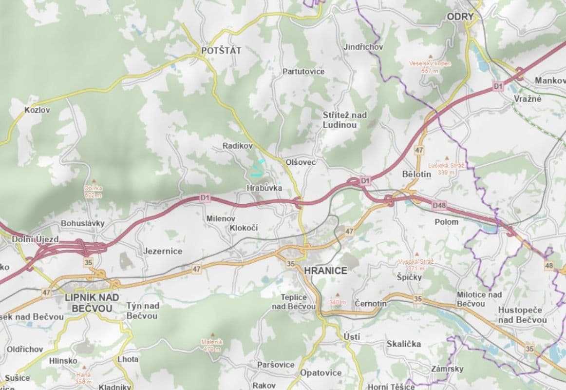 Predaj pozemku 77.991 m², Hranice, Olomoucký kraj Predaj pozemku 77.991 m², Hranice, Olomoucký kraj