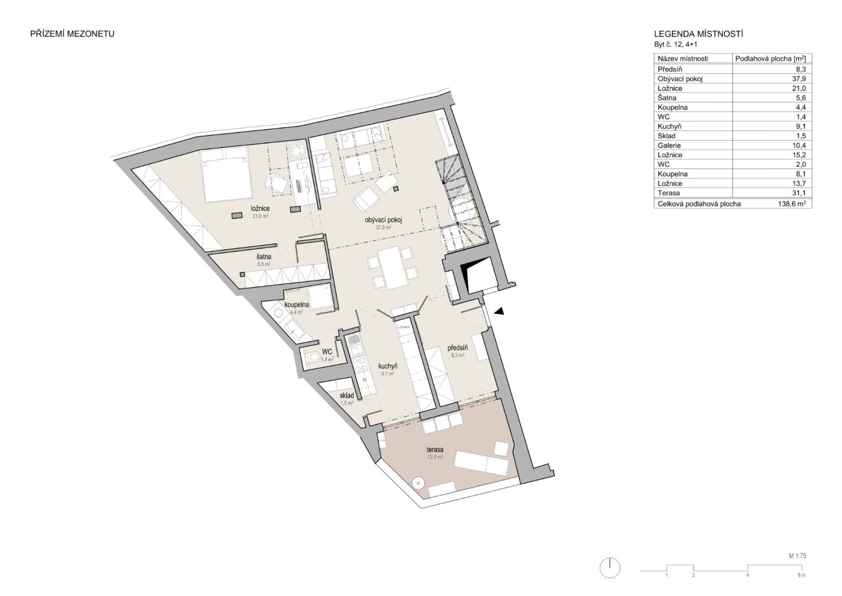 Prenájom bytu 4-izbový 138 m², Škroupovo náměstí, Praha, Praha Prenájom bytu 4-izbový 138 m², Škroupovo náměstí, Praha, Praha