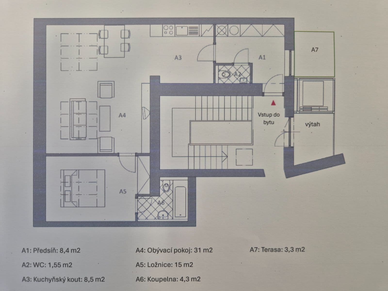 Predaj bytu 2-izbový 69 m², Prokopovo náměstí, Praha, Praha Predaj bytu 2-izbový 69 m², Prokopovo náměstí, Praha, Praha