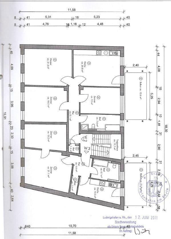 Predaj bytu 3-izbový 96 m², Ludwigshafen, Porýnie-Falcko Predaj bytu 3-izbový 96 m², Ludwigshafen, Porýnie-Falcko