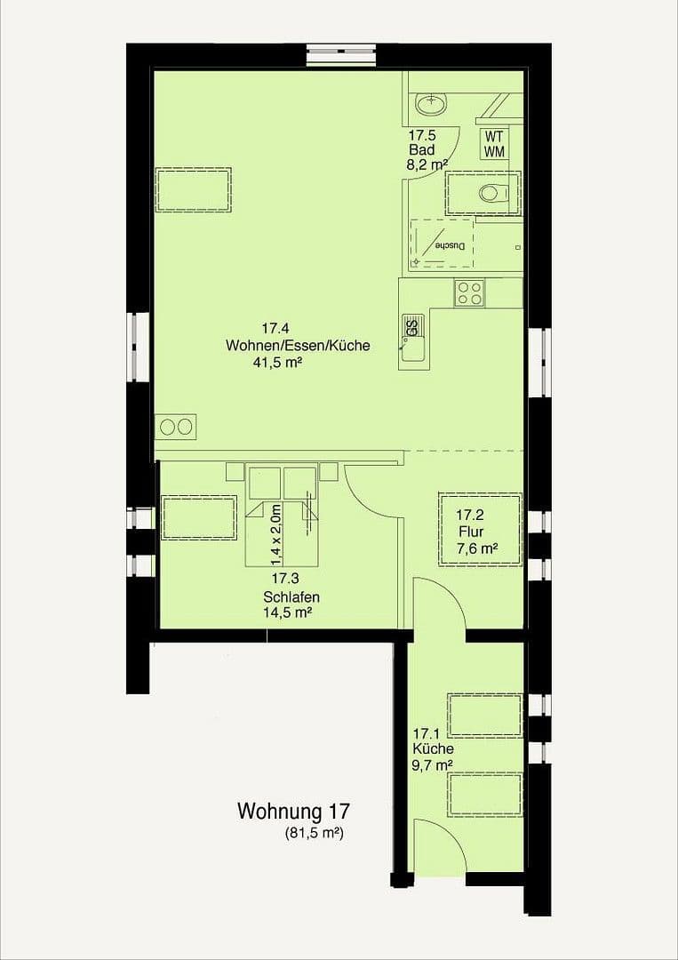 Prenájom bytu 2-izbový 82 m², Paulihof 2, Schleswig, Šlezvicko-Holštajnsko Prenájom bytu 2-izbový 82 m², Paulihof 2, Schleswig, Šlezvicko-Holštajnsko