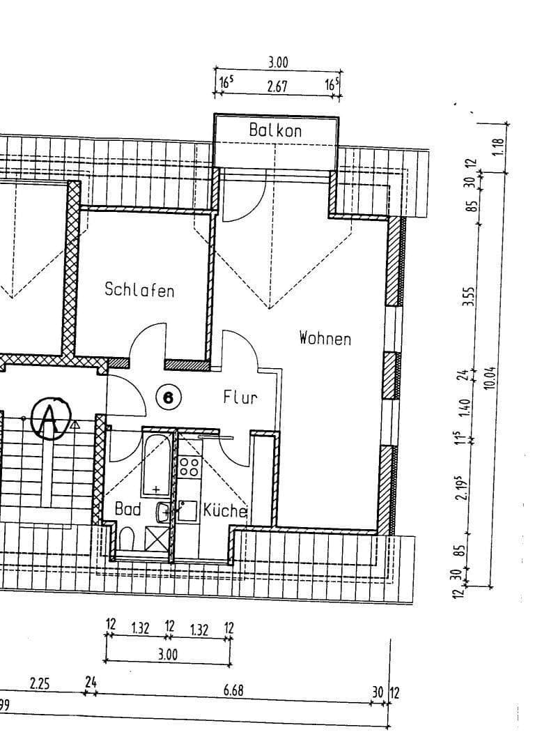 Prenájom bytu 3-izbový 63 m², Vöhlinstrasse 26, Memmingen, Bavorsko Prenájom bytu 3-izbový 63 m², Vöhlinstrasse 26, Memmingen, Bavorsko