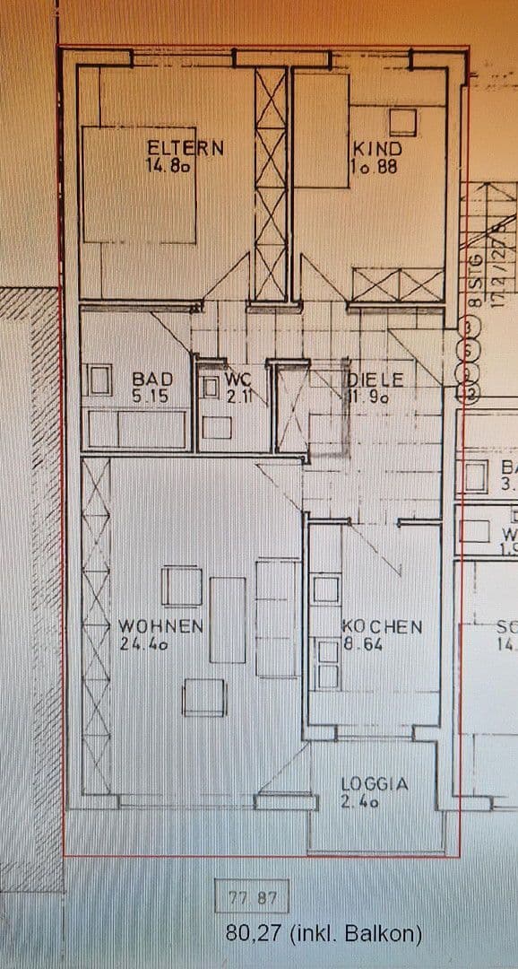 Predaj bytu 3-izbový 81 m², Pater-Roth-Str. 26, Augsburg, Bavorsko Predaj bytu 3-izbový 81 m², Pater-Roth-Str. 26, Augsburg, Bavorsko