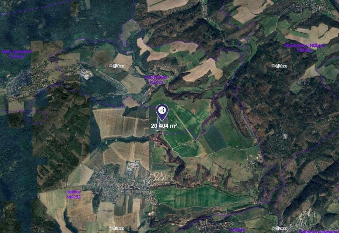 Predaj pozemku 20.404 m², Hudlice, Středočeský kraj Predaj pozemku 20.404 m², Hudlice, Středočeský kraj