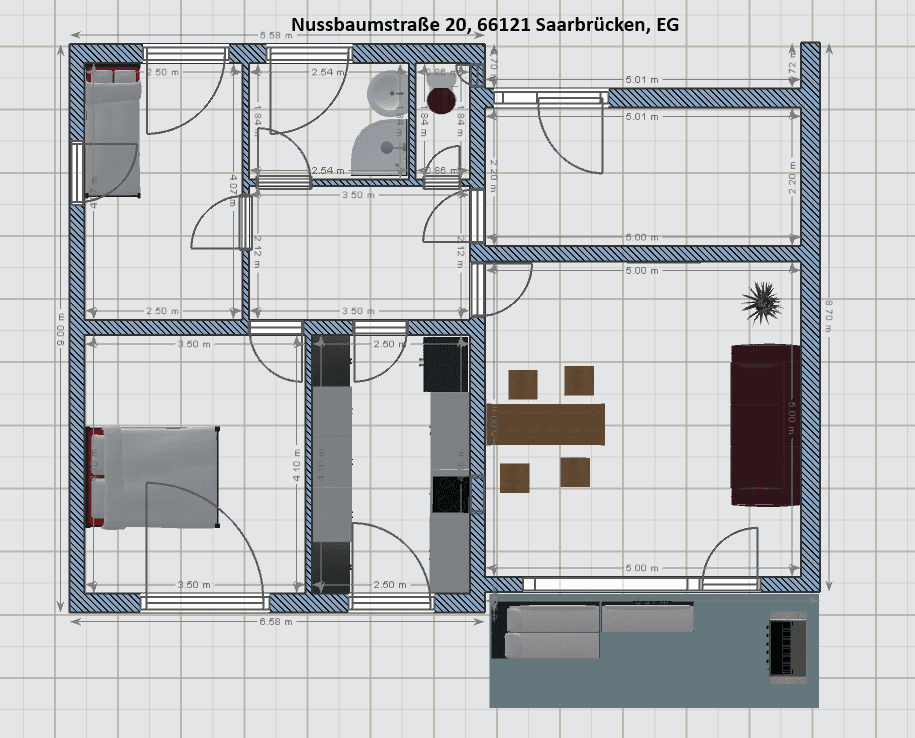 Predaj domu 160 m², pozemek 400 m², Nussbaumstraße 20, Saarbrücken, Sársko Predaj domu 160 m², pozemek 400 m², Nussbaumstraße 20, Saarbrücken, Sársko